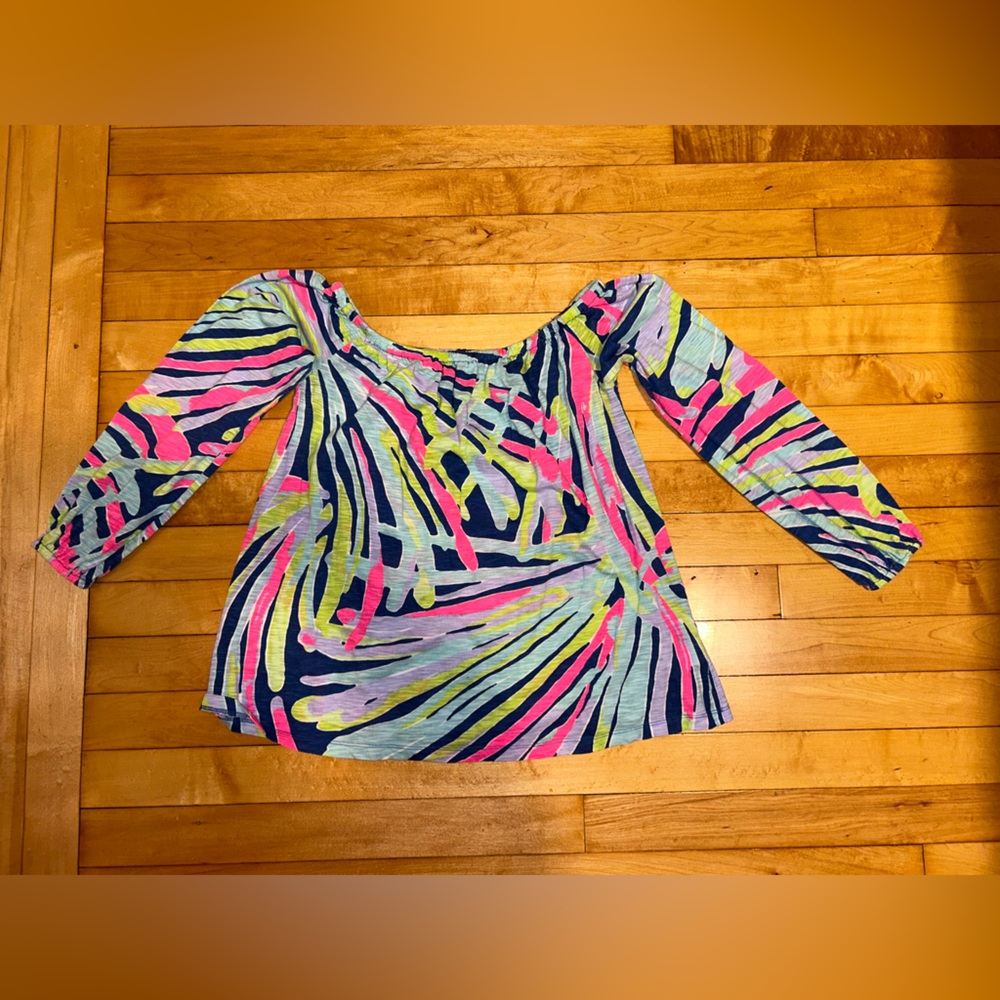 Lilly Pulitzer 3/4 sleeve cotton shirt